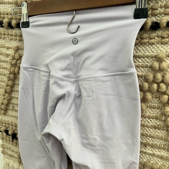 Lululemon Lilac/Lavender High-Waisted Biker Shorts - Picture 4 of 5